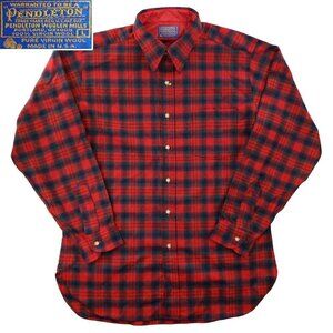 Pendleton Vintage Wool Shirt Macduff Tartan Plaid USA Men's Large NWOT